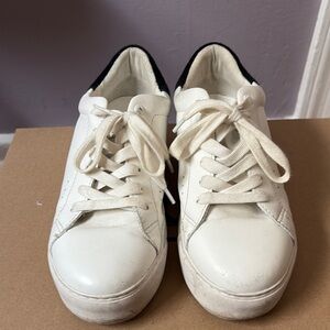 Kurt Geiger White and Black Sneakers Classic Casual Design